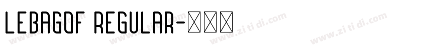 Lebagof Regular字体转换